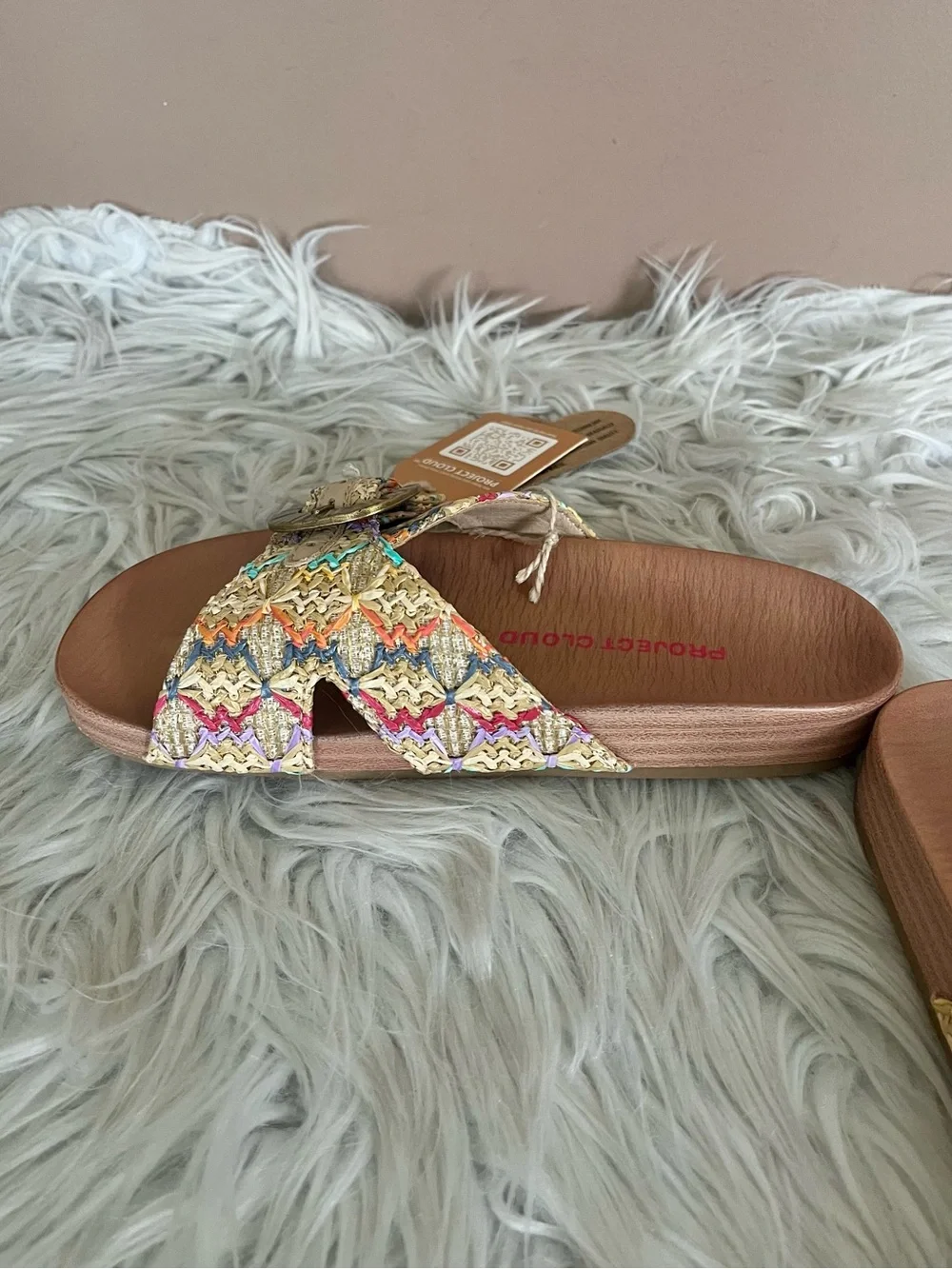 {Project Cloud} Kids Beaming Slip-On Slide Sandals - Youth 13 - NWT